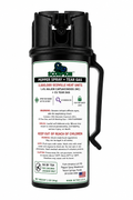 Scorpion Pepper Spray™ with OC + CS Tear Gas, 1.4 MC, Belt Clip, 2oz CarryMax™ Size, 20 Foot Range