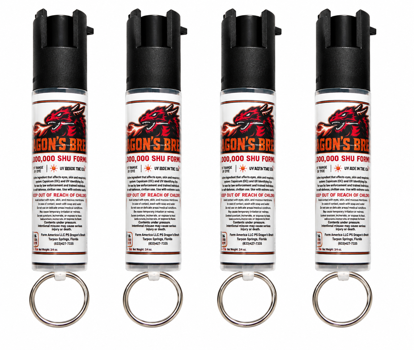 Dragon's Breath Pepper Spray™ — Wearable Self-Defense, 3/4 oz