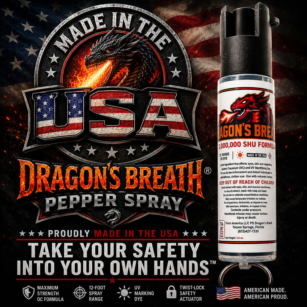 Dragon's Breath Pepper Spray™ — Wearable Self-Defense, 3/4 oz